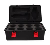 DOITOOL Battling Top Storage Case Plastic Gyro Organizer with Handle and Foam Inserts Portable Handheld Toy Storage Box for Burst Spinning Tops and Launchers Travel