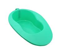 DOITOOL Bedpan Urinal Handled Bed Pan Plastic with Built-in Handle Curved Edges Ramp Design Wide Seat Surface Easy to Use Fits The Skin for Immobile Patients and People with Care Suitable