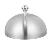 DOITOOL Bell Tent Stainless Steel Food Dome Luxury Western Food Cover Practical Steak Cover Round Stainless Steel Plate Cover Food Umbrella for Serving Indoor Grill