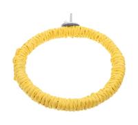 DOITOOL Bird Stand Toy Natural Paper Rope Swing Perch for Parrot Parakeet Canary Outdoor Play Chewing Habitat