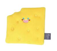 DOITOOL Bite-resistant Plush Cheese Snuffle Pad Dog Sniff Cushion Puppy Foraging Mat with Squeaky Sound Interactive for Stress Relief and Scent Training