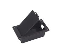 DOITOOL Black 9V Guitar Battery Holder Box, Plastic, No-Wire Flat Mounting Case for Active Pickup Connector Eq08, Ukulele Guitar Electronics Accessory