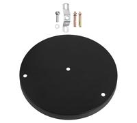 DOITOOL Black Round Ceiling Canopy Plate for Dining Chandelier Metal Lamp Holder Cover with Stable Circular Design Flexible Fixture Replacement Accessory