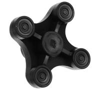 DOITOOL Black Rubber Cane Tip Prong for Elderly, Anti-Slip Hiking Pole and Crutch Protector, Skid Protection and Prevents Sinking into Mud Or Snow, for Outdoor and Hiking Use