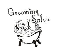 DOITOOL Black Self-Adhesive Dog Bath Wall Sticker for Pet Grooming Salon Decoration PVC Wall Decal Suitable for Beauty and Pet Care Interiors