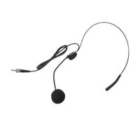 DOITOOL Black Single Ear Condenser Headset Microphone with 3.5mm Plug | Wired Headset Mic, Flexible Boom and Threaded Connector, for Classroom Speech and Outdoor Presenters