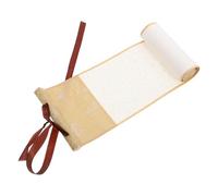DOITOOL Blank Xuan Paper Scroll, Hanging Calligraphy Rice Paper for Wall Displays, Easy to Hang, Blank Design, Multipurpose Use for Wedding Vows, Invitations and Chinese Art