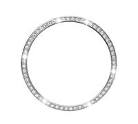 DOITOOL Bling Shiny Bezel Ring Watch Accessory Ultra-thin Metal Protector Compatible with Samsung Watch Decorative and Protective Smartwatch Bezel Cover Silver
