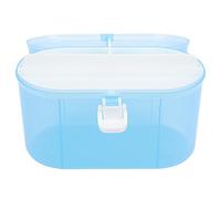 DOITOOL Blue Double-Layer Handheld Storage Box Sundry Organizer Desktop Storage Container for Home Office