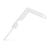 DOITOOL Book Cover Positioning Ruler Metal Guide for Accurate Bookbinding Scrapbook Tool and Portable Design for Easy Measurement and Marking Gaps