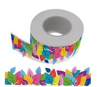DOITOOL Border Sticker Can Be Trimmed and Layered Self-adhesive Pvc Assorted Colour for Bulletin Board and Blackboard for DIY Craft Projects and Classroom Decorations