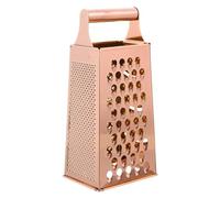 DOITOOL Box Grater, Box Grater 4 Sided Stainless Steel Stainless Steel with 4 Sides, Professional Hand Grater with Handle for Cheese, Vegetables, Ginger, Rose Gold