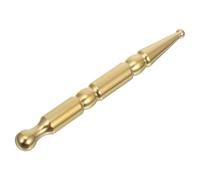 DOITOOL Brass Acupressure Tool Pen 2-Head Facial Massage Stick for Body and Face Relaxation Muscle Tension Relief Golden Full-Body Use