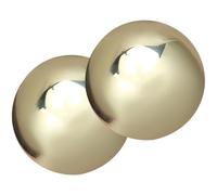 DOITOOL Brass Hand Exercise Massage for Stress Relief 1 Pair for Adults Smooth and Polished Design Portable Round Hand Massaging