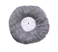 DOITOOL Breathable Grey Cat Elizabethan Collar M Anti-Lick Pet Collar for Post-Surgery Protection