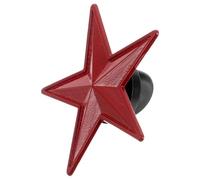 DOITOOL Brooch Pin with Artistic Versatility Vintage Red Five-pointed Star for Women, Zinc Alloy Retro Lapel Pin and Elegant Decoration for Fashion and Dress Accessories