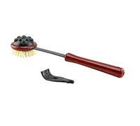 DOITOOL Brown Abs Knock Massage Hammer with Long Handle Design for Back and Neck Relief, Manual Body Relaxation Massager to Fatigue, for Grandfather and Grandmother Use