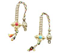 DOITOOL Buddha Beads Counter Meditation Counting Device Set 2 Pieces Brass Tibetan Accessories for Buddhist Meditation