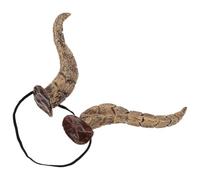 DOITOOL Bull Horns Headband for Halloween Cosplay Hair Accessories Comfortable Plastic Material with Creative Design, Easy to Wear for Masquerades and Photo Props
