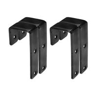 DOITOOL Bunk Bed Ladder Hooks Multifunctional and Convenient Support Brackets Black Heavy Duty 4pcs Iron Utility Hooks with 25mm Coating for Loft Bed and Rv Ladder Storage