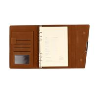 DOITOOL Business Notebook Pu Tri Fold Binder Notepad for Students