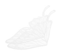 DOITOOL Butterfly Embroidery Patches for Clothing Decor White Lace Back Appliques Easy Sew Decorative Appliques for Jackets Dresses and Shirts Durable Polyester Thread Accessories