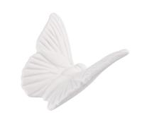 DOITOOL Butterfly White Nordic Wall Hanging for Ceramic Living Room and, Ceramic Material with Natural Shape, for Chic and Outdoor Decor Home Decoration