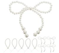 DOITOOL Cake Decoration Cake and Cookie Topper White 10pcs Imitation Bow-knot Elegant for Wedding and Birthday Party for Friends Who Love Collecting Tiny Ornaments