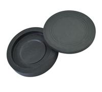 DOITOOL Calligraphy Accessory Painting Inkslab 3-inch Black Raw Gemstone Inkstone with Cover Practical Ink Grinding Tool for Students Traditional Chinese Art