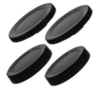 DOITOOL Camera Lens Caps 4pcs Set Rear Lens Guards Abs Plastic Black Scratch Cover
