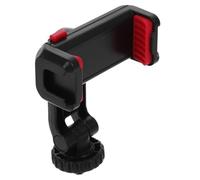 DOITOOL Camera Phone Clip and Tripod Mount Adapter for Smartphones Plastic Phone Holder Clamp with 360° Rotation for and Photography Compatible with Dslr Hot Shoe Black