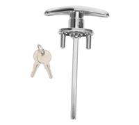 DOITOOL Camper T-Handle Lock with Keys Ergonomic Garage Door Replacement for Trucks Barns Vehicle Caps Precision Linkage Mechanism Easy Installation Silver Finish