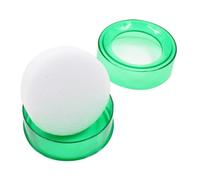 DOITOOL Cash Counting Bowl with Wet Finger Pad Hydration Box Included for Fast Accurate Money Counting Slip Prevention for Office Use Easy to Clean Finger Moistener Sponge Transparent
