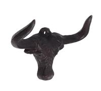 DOITOOL Cast Head Coat Hooks Wrought Iron Wall Hanging for Clothes Robes Towels Hats Bags Decorative Heavy Duty Wall Mounted Hooks for Home Storage and Farmhouse Chic Organization