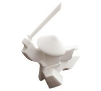 DOITOOL Ceramic Japanese Ornaments Samurai Incense Holder with Carving, Uniquely Shaped Statue Incense Burner for Study and Bedroom, Creating A Soothing Atmosphere with Delicate