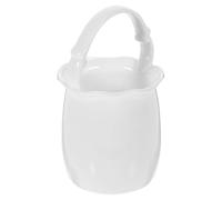 DOITOOL Ceramic Kitchen Utensil Organizer Drainage, Flatware Storage Holder for Forks and Pens, Simple White Design Suitable for Kitchen and Home Use, Convenient and Elegant Tableware