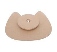 DOITOOL Ceramic Plate Forming Mold Cat Shape Wood Pottery Mold with Handle 23x20.6x3.1cm for Clay Handbuilding DIY Decorative Dinnerware Projects