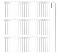 DOITOOL Chain Link Fence Ties 100pcs Heavy Duty Stainless Steel with Double Hook Design for Quick Attachment and Easy Installation 6.5in Wire Fence Fasteners for Farm
