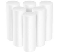 DOITOOL Christmas Craft Foam Cylinder : 6PCS Long Florist Foam Cylinder Decors Cake for Sculpture Modeling DIY Arts Crafts Wedding Birthday Party Decoration and Kids Handicrafts