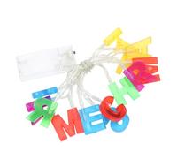 DOITOOL Christmas String Lights Happy English Pattern Aa Battery Powered