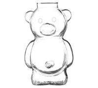 DOITOOL Cocktail Cup Aesthetic Glassware Glass Bear Shaped Large Capacity 320ml Drinking Mug for Cold and Hot Beverages for Office and Party Use