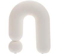 DOITOOL Collectible Craft White Porcelain Crafts Decor Unique Shape Modern Delicate Adorable Non-slip Design Ornament for Table and Father's Day Decoration