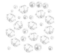 DOITOOL Colorful Quartz Crystal Chips Betta Gravel 40g Resin Pearl Decorative Stones for Aquarium Landscaping Fish Tank Ornament