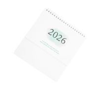 DOITOOL Compact Light Green Flip Desk Calendar Small Standing Calendar for Daily Planning July December Minimalist Design for Home Office Use for Students Professionals