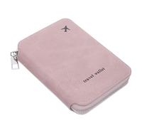 DOITOOL Compact Pu Leather Passport Holder Wallet with Multiple Compartments and Zippered Closure, Spacious Organisation for Travel Documents, Credit Cards, and Cash, for Holiday and Daily