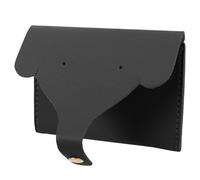 DOITOOL Compact Small Coin Purse for Women in Black Pu Leather, Portable Change Purse with Fashionable Design, for Everyday Use and Organising Small Essentials