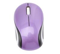 DOITOOL Compact Wireless Mouse with USB Receiver, Portable Small Abs Computer Mouse and Can be Put in Computer Bag, Purple Colour, Ergonomic Design for Laptop, for Office