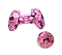 DOITOOL Controller Silicone Cover Camouflage Pink Gaming Accessories Protective Grip Case Compatible with Dualshock 4 Controller Silicone Skin for Comfortable Hand Grip