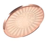 DOITOOL Copper Offering Plate for Temple Rituals Sturdy Water God Worship Tray with Stable Structure Vintage Design Fruit Holder for Home Sacrifices and Religious Ceremonies