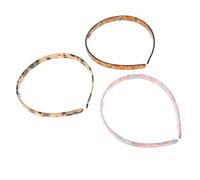 DOITOOL Creative Acetate Sheet Headbands 3pcs Lightweight and Portable for Women Elegant Tortoiseshell Style Hair Accessories for Face Washing and Everyday Wear